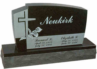 A Burleson Monuments premium granite monument